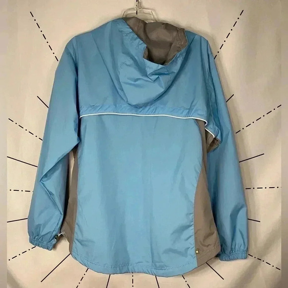Reebok Light Blue Windbreaker Active Performance Athletic Jacket - Picture 5 of 7